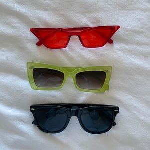 Set of three sunglasses